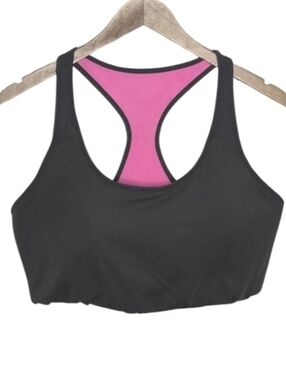 Love & Sports Reversible Green Pink Sports Bra